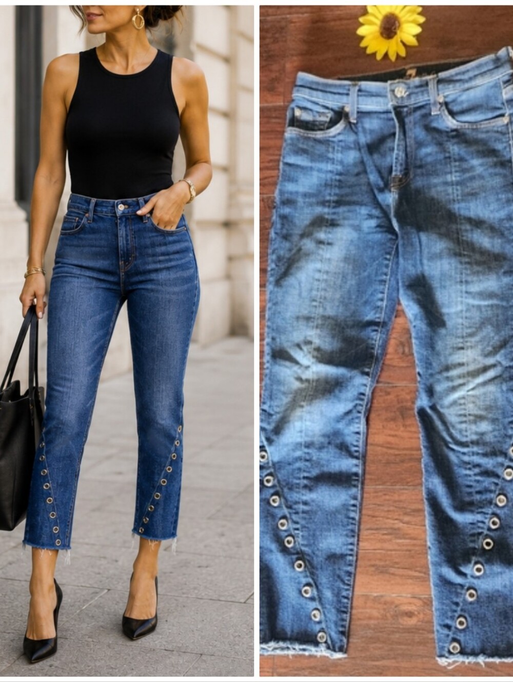 7 For ALL MANKIND EDIE JEANS 👖